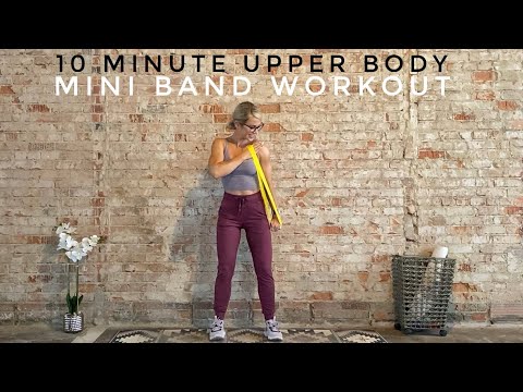 10 Minute Mini Band Workout | Upper Body + Arms