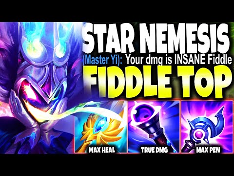 Star Nemesis Fiddlesticks Top Lane is the New TERROR ~ Max Heal/Pen Build 🔥 LoL Fiddle s12 Gameplay