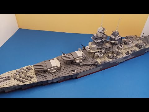 Линкор Ришелье (Battleship Richelieu). Лего корабль.Lego ship. Инструкция сборки. Brick ship.