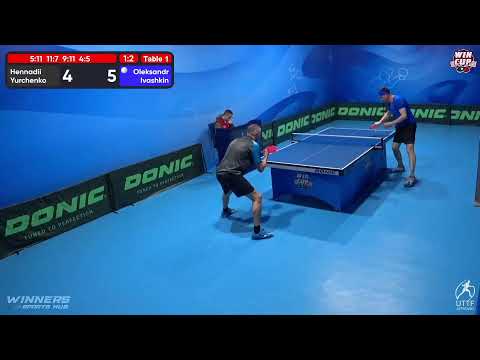 11:00 Hennadii Yurchenko 1-3 Oleksandr Ivashkin West 1 WIN CUP 21.11.2022 | TABLE TENNIS WINCUP