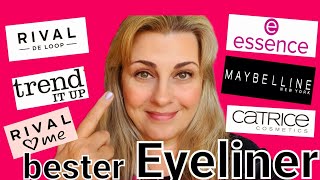 Test bester Drogerie Eyeliner | faltige Augen | Schlupflid | Catrice | Essence | Maybelline