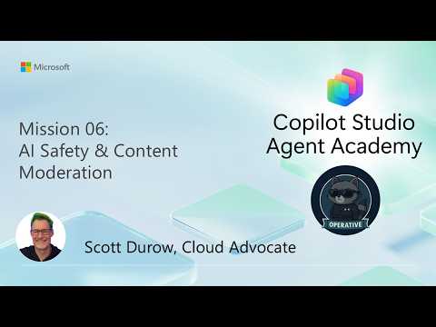 Agent Operative: AI Safety & Moderation | Mission 6 Agent Operative: AI Safety & Moderation | Mission 6