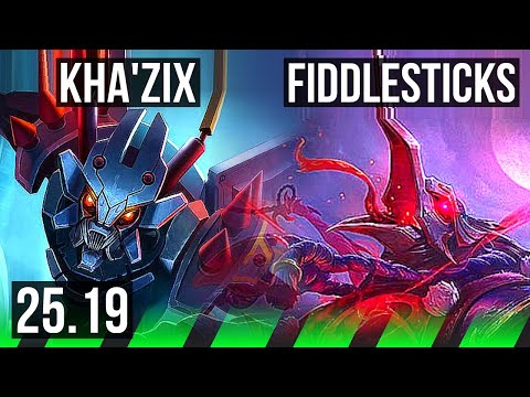 KHA'ZIX vs FIDDLESTICKS (JGL) | Dominating | KR Master | 25.19