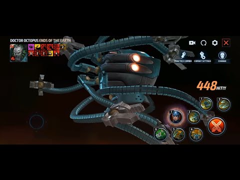 Doctor Octopus in Ends Of The Earth suit skills preview | Marvel Future Fight