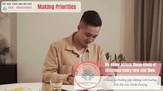 making priorioties