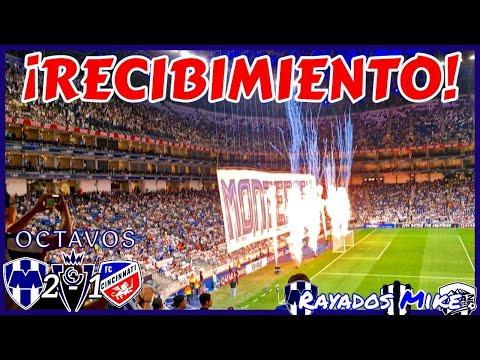 "¡RECIBIMIENTO! | MTY 2-1 Cincinnati Octavos Concacaf 2024 | Rayados Mike" Barra: La Adicción • Club: Monterrey
