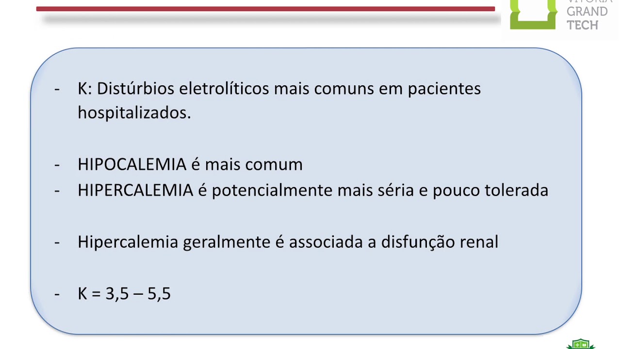 Aula de Distúrbios Eletrolíticos