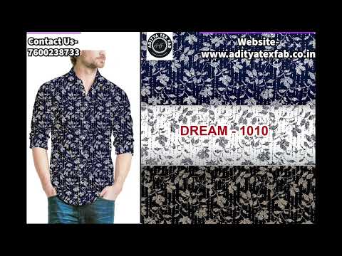 Cotton Twill Print Shirt Fabric