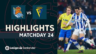 Videoresumen del Real Sociedad - Cádiz