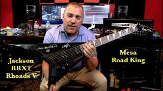 Video thumbnail for Jackson RRXT Rhoads V (Mesa Road King) by Cryptic Mask Guitar