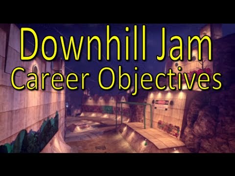 Tony Hawk's Pro Skater HD - Downhill Jam - All Objectives - Career Mode