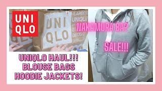 UNIQLO SALE UNIQLO HAUL SIMPLE BLOUSE REUSABLE BAGS HOODIE JACKET WITH FULL ZIPPER NAKAMURA SA SALE