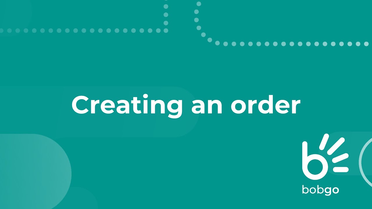 Creating an order