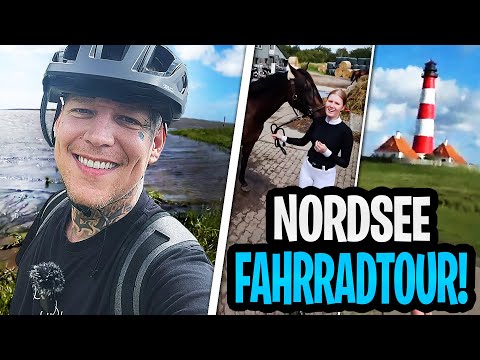 Mit dem FAHRRAD ans MEER!😍 Monte auf'm Pferd + TOUR durch Sankt Peter-Ording | MontanaBlack IRL