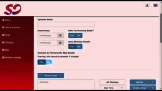 Contact Info, Address, Misc, Custom Data