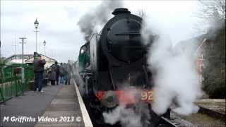 preview picture of video '(HD) 850 'Lord Nelson' & 925 'Cheltenham' at Alton, 01/03/2013.'