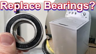 Loud grinding shaking transmission bearings replacement: Can you rebuild a newer washer transmission?
