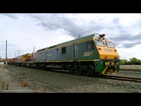 7748V SSR Grain Train Arrives At Gheringhap - PoathTV Australian Railways