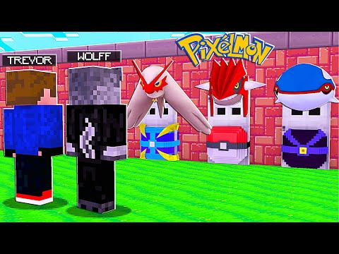 NÃO ESCOLHA A PORTA ERRADA DAS NOVAS LUCKY PIXELMON COM POKÉMON INICIAL VS LENDÁRIO NO MINECRAFT!