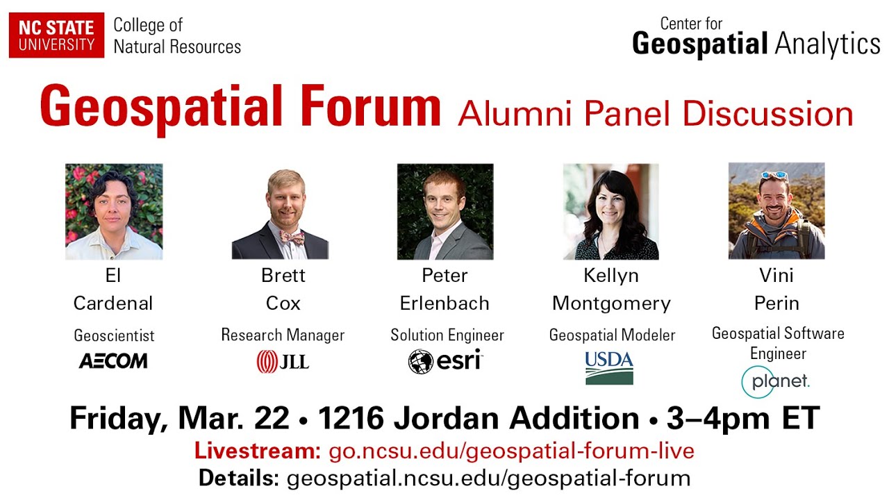 Geospatial Forum: Alumni Panel 2024