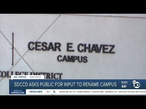 San Diego Community College District temporarily renames Cesar Chavez campus