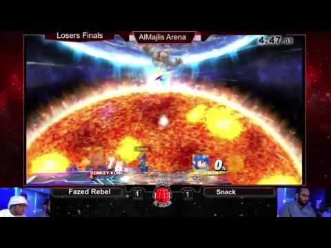 SSB4 Spring 2016 Major: Fazed Rebel (DK) vs Snack (Mega Man, Charizard) - LF
