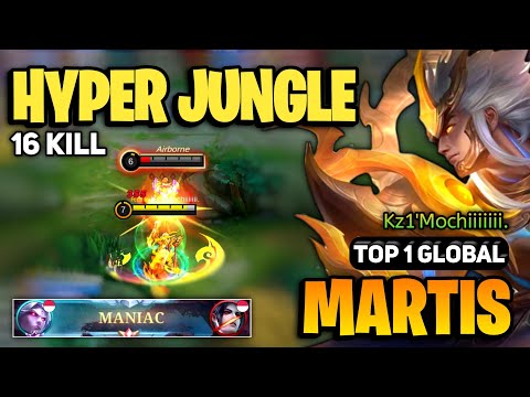 MANIAC! Martis Best Build 2023 [ Martis Top 1 Global Gameplay ] By Kz1'Mochiiiiiii. - MLBB