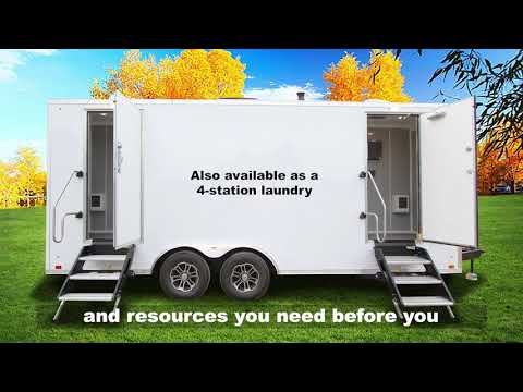 8 Station Portable Laundry Trailer