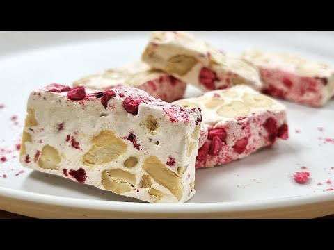 Soft and Easy nougat recipe   Homemade nougat