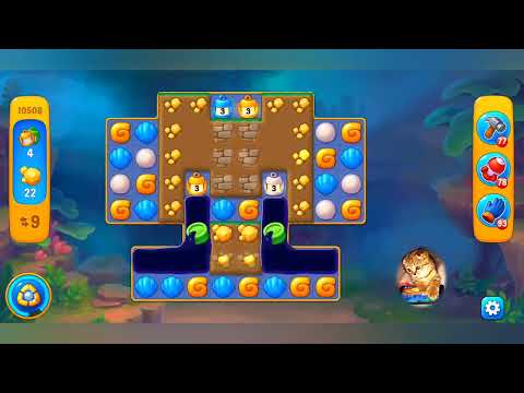 фишдом 2022 # 10508 уровень - прохождение без бустеров # Fishdom,  10508  level - no Boosters.