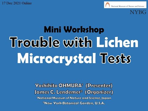 Microcrystal Tests for Lichen Substances / 地衣類化学成分の顕微結晶法（2022年1月）
