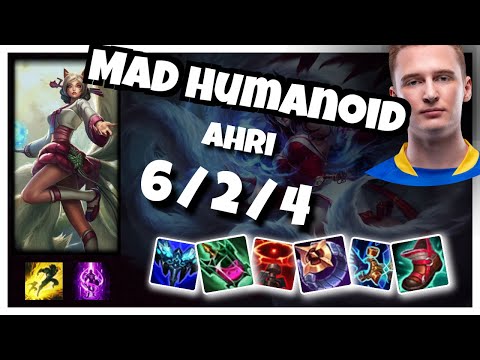Humanoid Ahri vs Veigar 11.6 Mid Lane Challenger Gameplay S11 (6/2/4) - EU