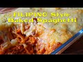 Filipino Style Creamy Baked Spaghetti
