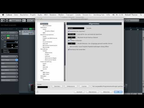 20.3 Cubase - Der Projektordner