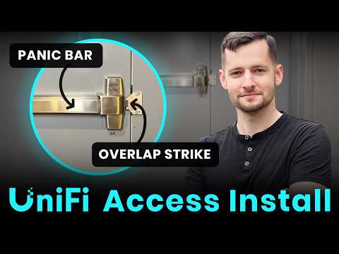 How to Install Ubiquiti UniFi Door Access Hub Mini with Electrified Panic Bar, Double-Door Strike