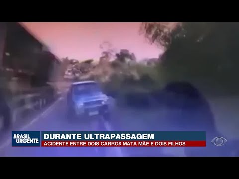 Veja o momento antes do acidente que matou mãe e dois filhos na PR-340