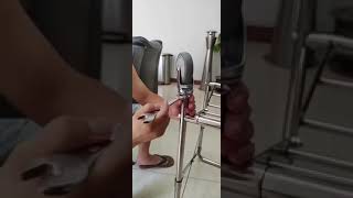How to tighten wheels for laundry trolley