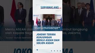 Menlu ASEAN dan Sekjen ASEAN Kunjungi Istana Merdeka, Disambut Langsung oleh Presiden Jokowi