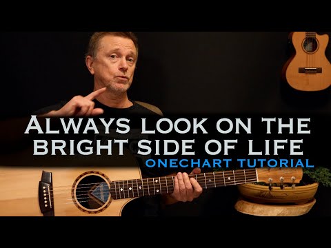 Always look on the bright side of life Monty Python Eric Idle acoustic guitar lesson tutorial