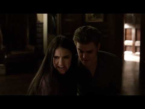 Elena Follows Damon Upstairs And Damon Forces Her To Drink Blood - The Vampire Diaries 2x20 Scene