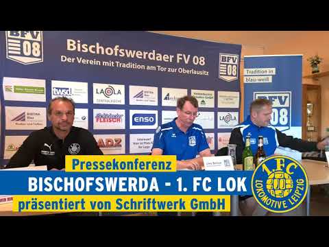 Pressekonferenz nach dem Punktspiel gegen den Bischofswerdaer FV am 06.09.2020