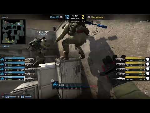CS:GO POV Demo Cloud9 Sh1ro (20/9) vs Outsiders (de_dust2) @ IEM Cologne 2022