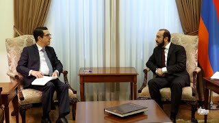 The meeting of the Minister of Foreign Affairs of the Republic of Armenia with the Extraordinary and Plenipotentiary Ambassador of Brazil to the Republic of Armenia