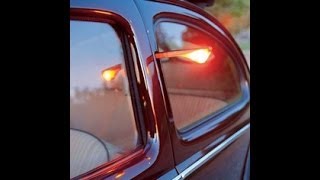 BLUE BIRD BUS.  COLD START.