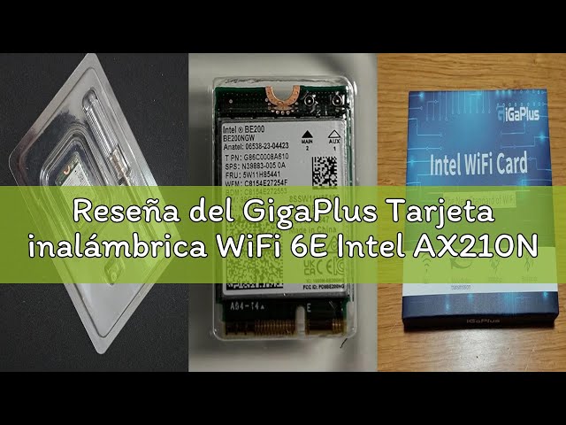 Vídeo relacionado con Tarjeta inalámbrica WiFi 6E Intel AX210NGW, Bluetooth 5.3 tribanda, 5400 Mbps, M.2/NGFF, para PC y portátil, Compatible con Windows 10/11 (64 bits)