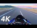 4K YAMAHA YZF R1 Sunrise Ride Pure Sound Insta360