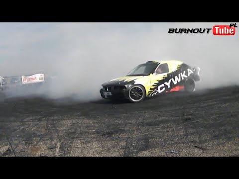 Pokaz mocy BMW E36 4.8 V8 "CYWKA" - XVII Ogólnopolski Zlot BMW Toruń 2014