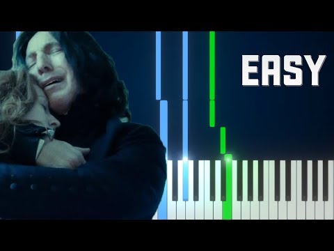 Lily's Theme - Harry Potter and the Deathly Hallows - EASY Piano tutorial
