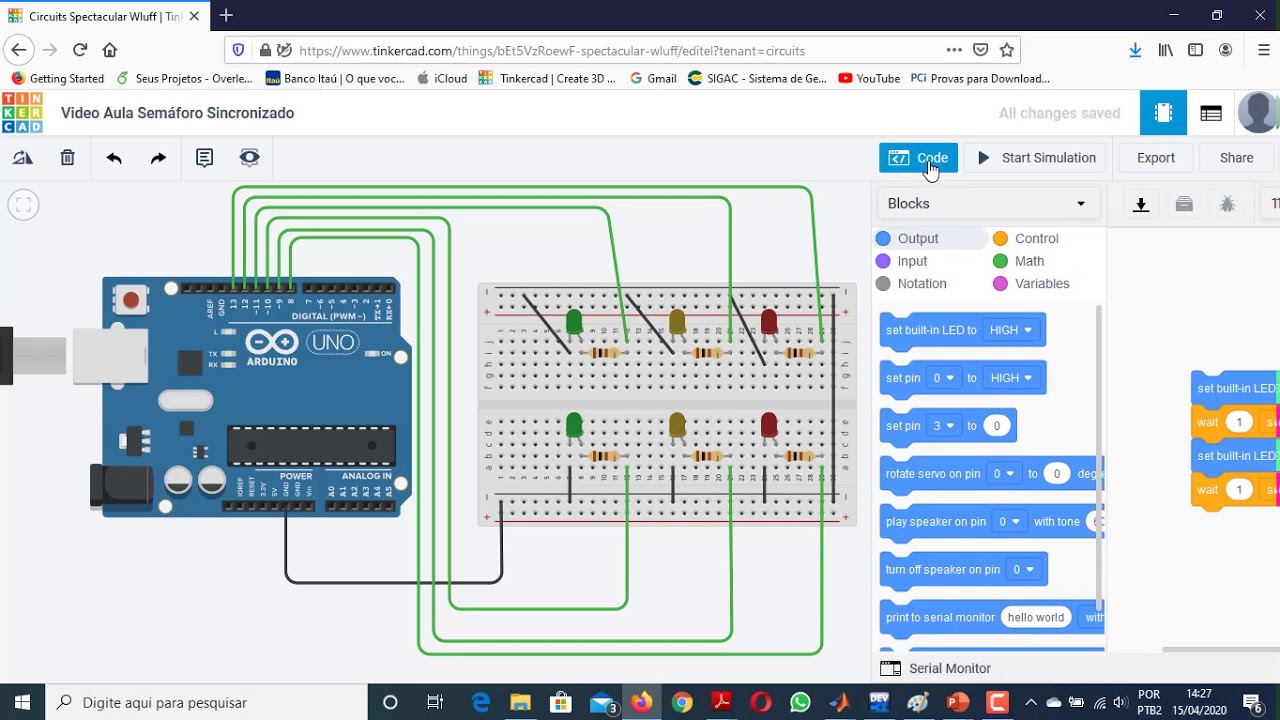 Semáforo Sincronizado com Arduino
