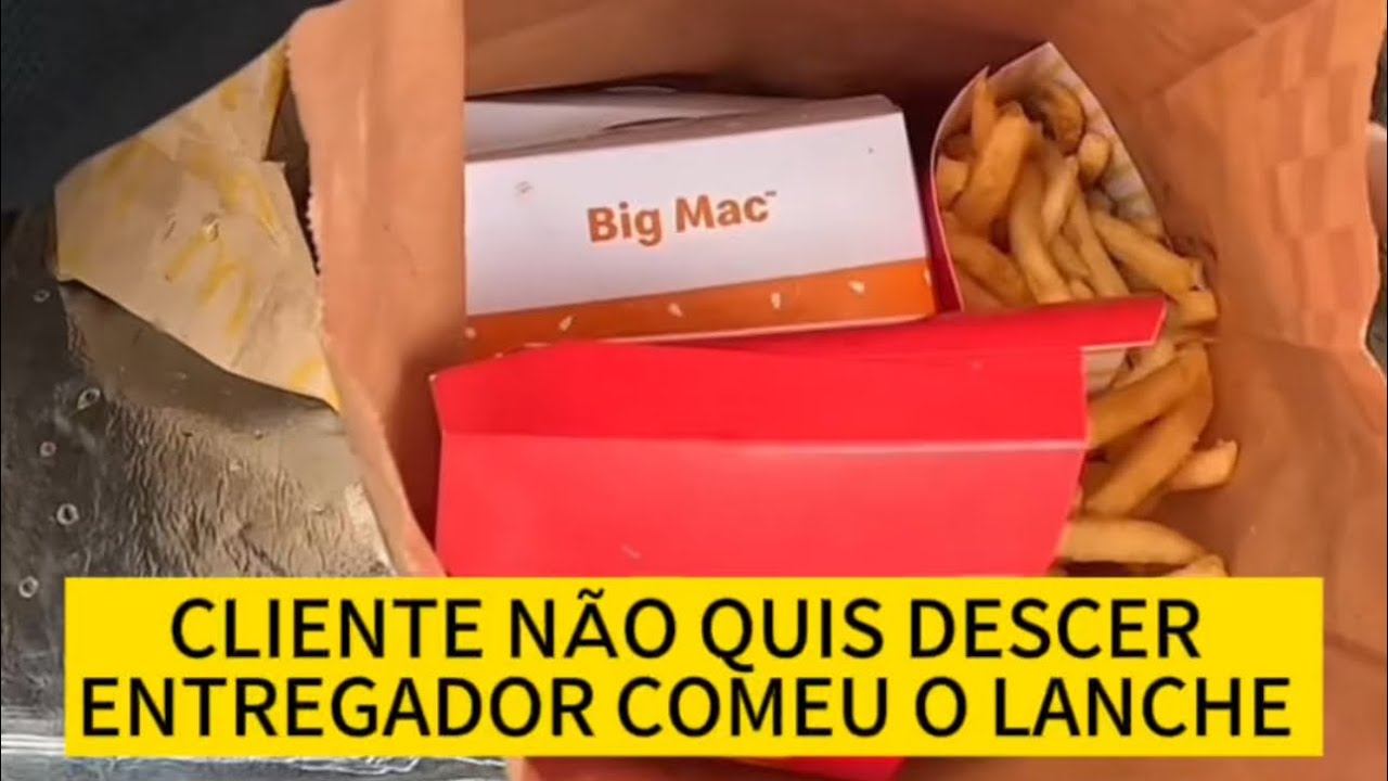 CLIENTE NÃO QUIS DESCER, ENTREGADOR COMEU O LANCHE 🛵🍔
